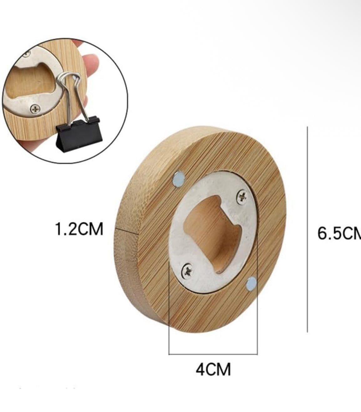 1pc personalized engraved wooden bottle opener magnet for fridge