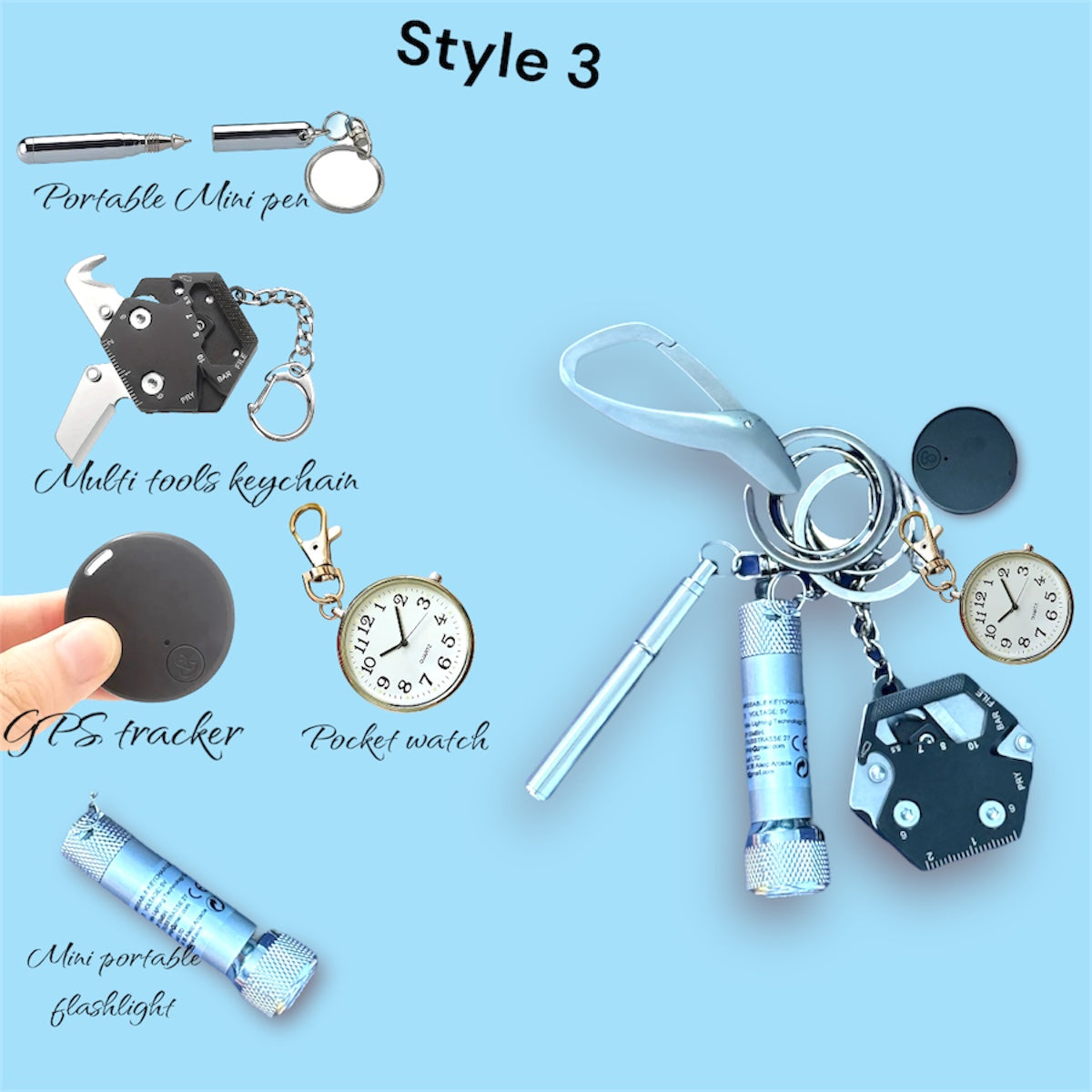 Keychain set for men