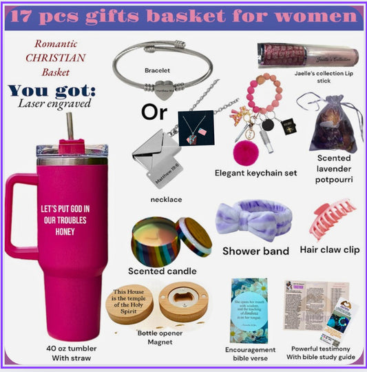 Christian Romantic Gift basket for women