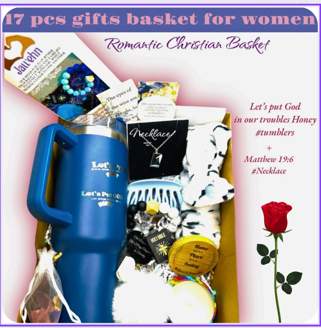 Christian Romantic Gift basket for women