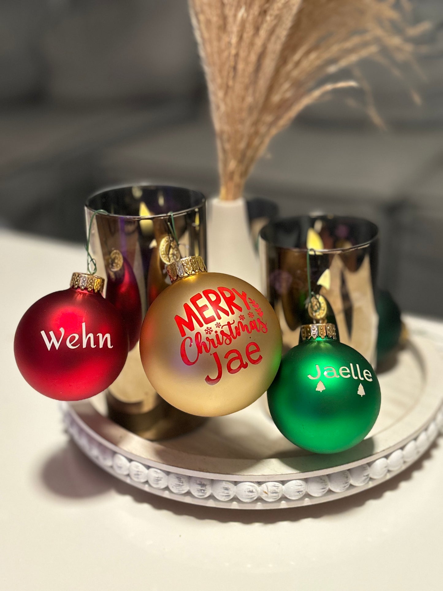 Personalized Christmas ornaments