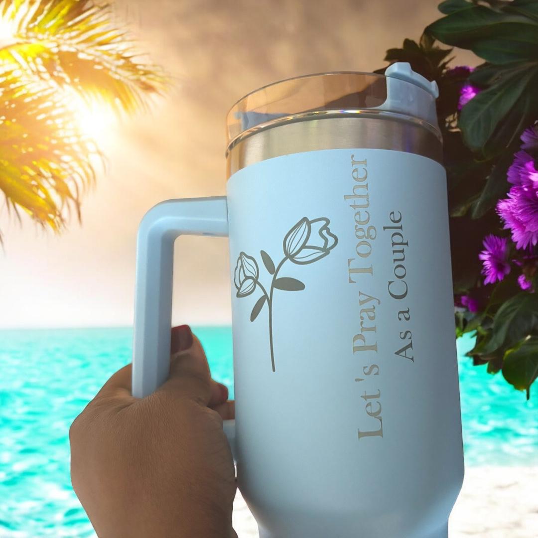 ✍️Personalized stainless steel 40 oz tumbler