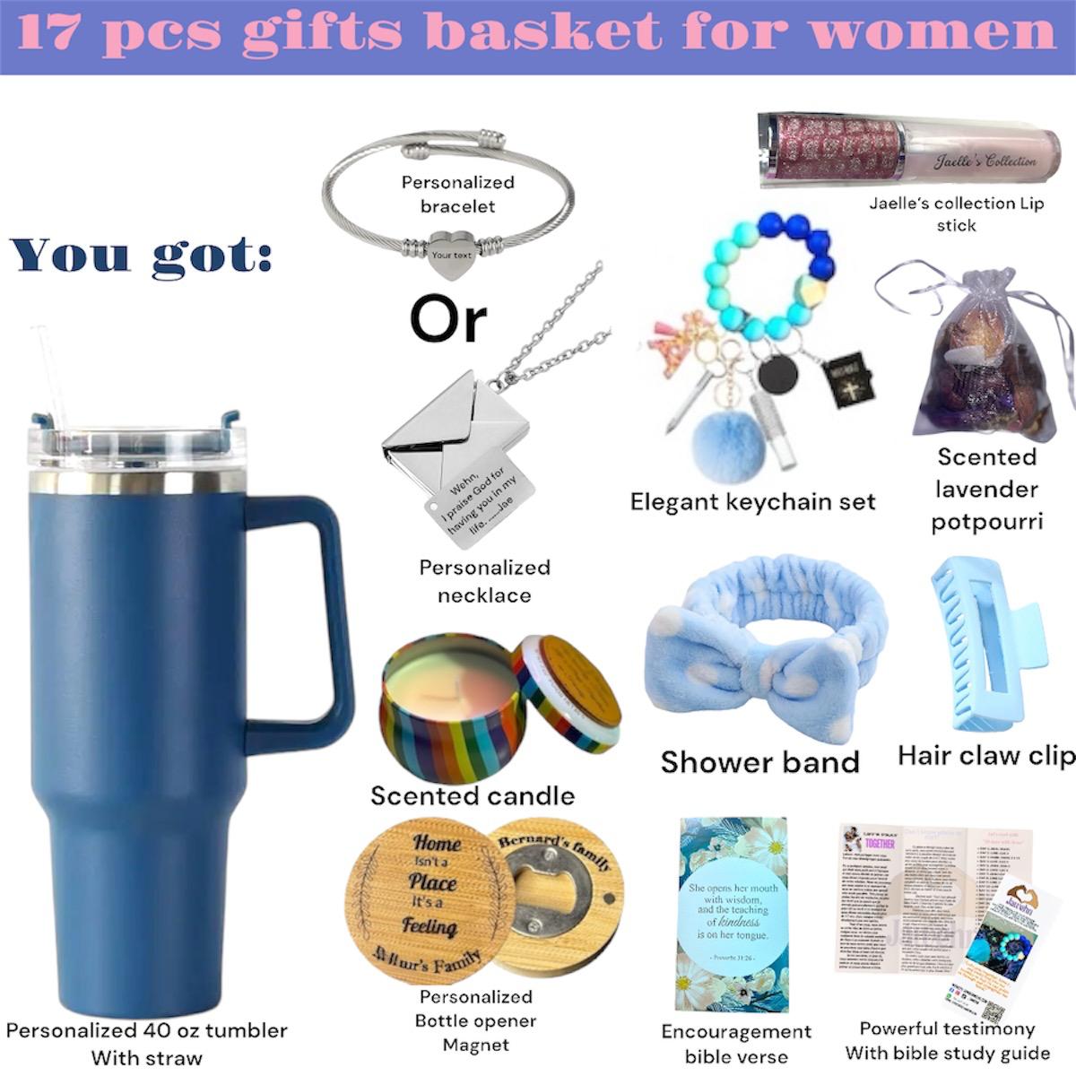 Personalized Romantic Gift basket for women