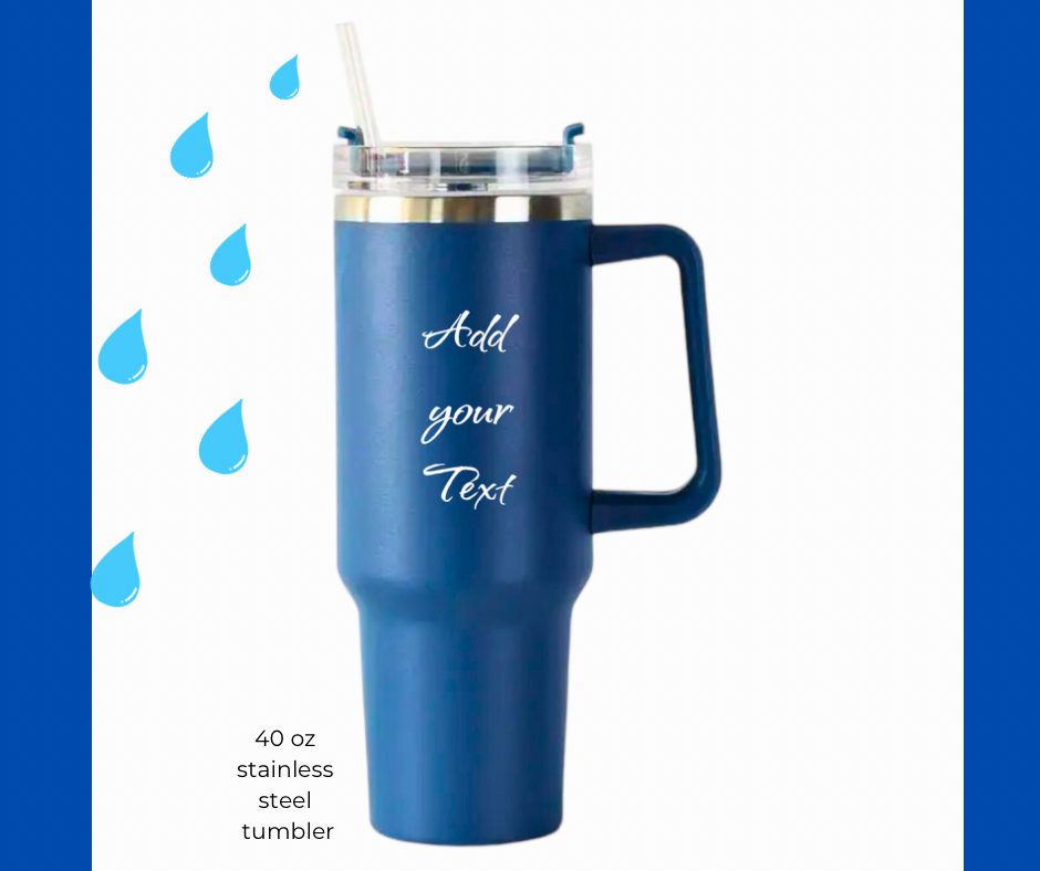 ✍️Personalized stainless steel 40 oz tumbler