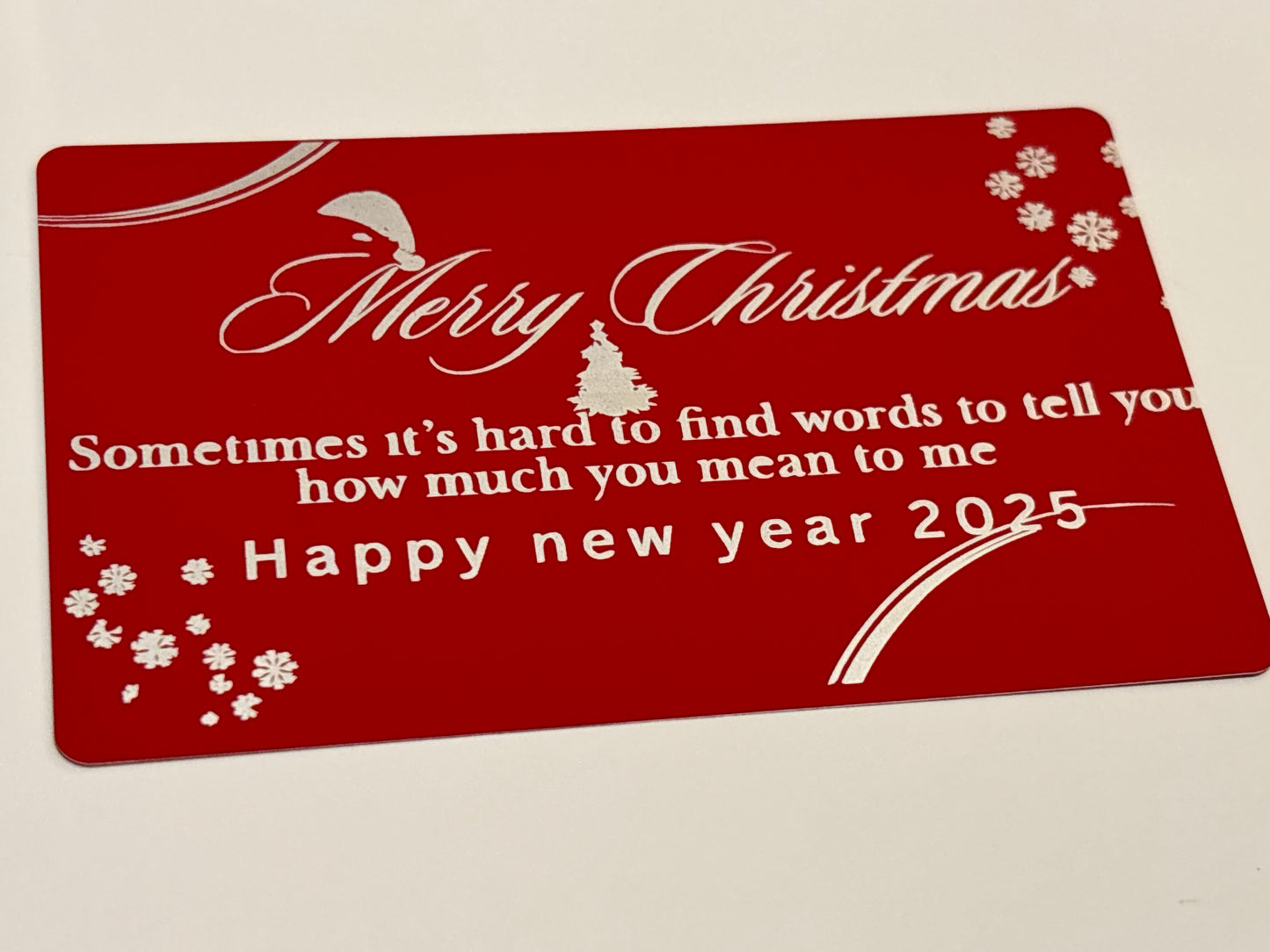 Christmas metal cards